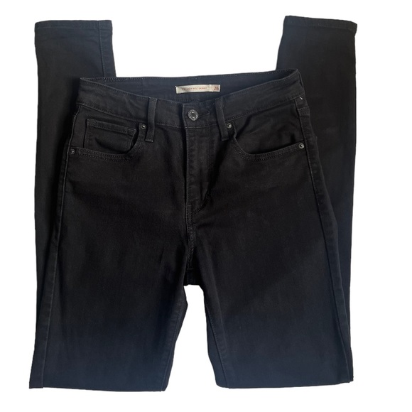 Levi’s Black 721 High Rise Skinny Jeans - Picture 1 of 6